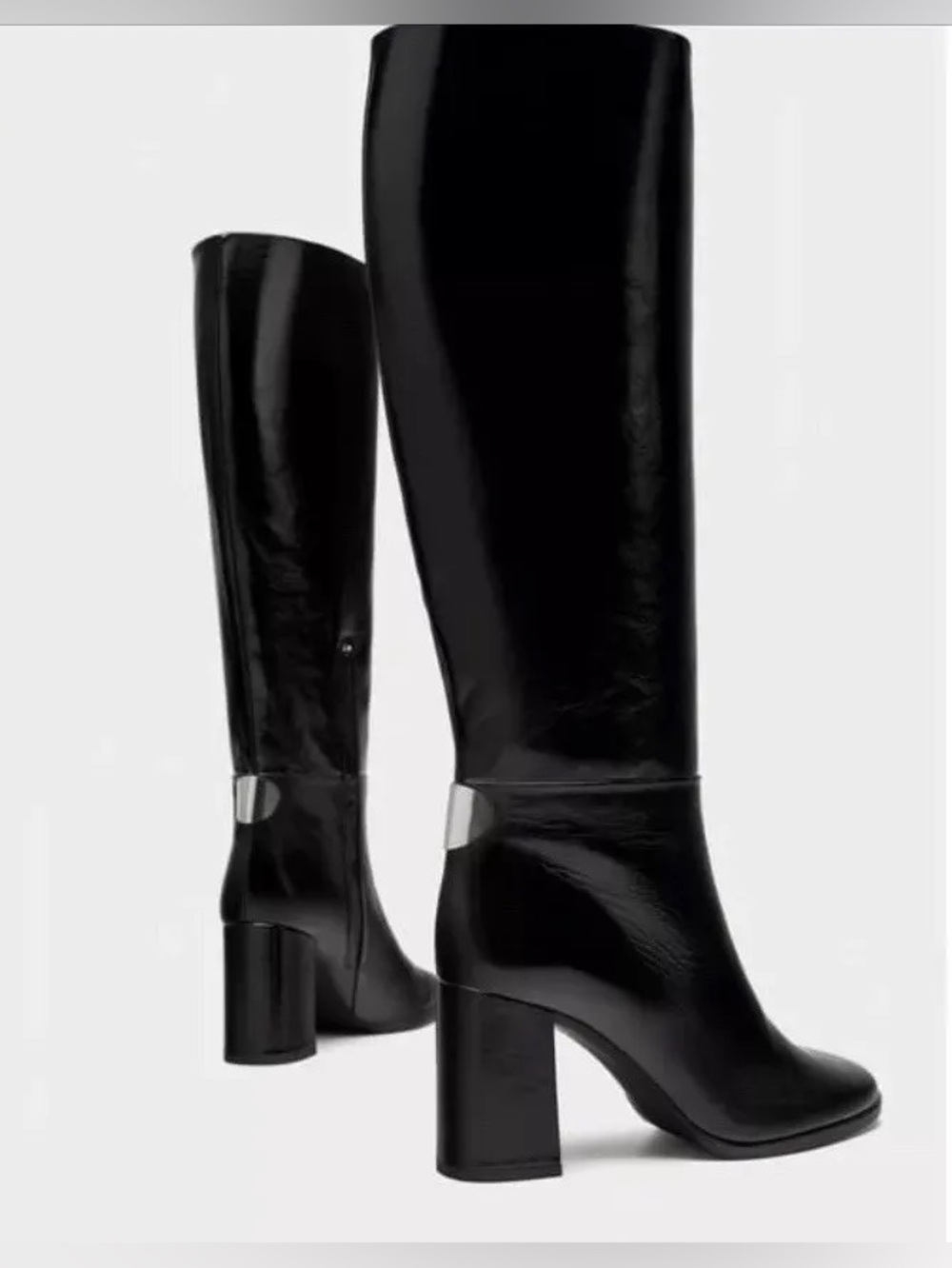 Zara Knee High Leather Boots